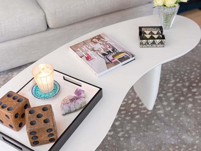 coffee table styling with books