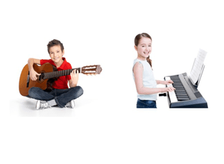 Boy guitar and Girl piano