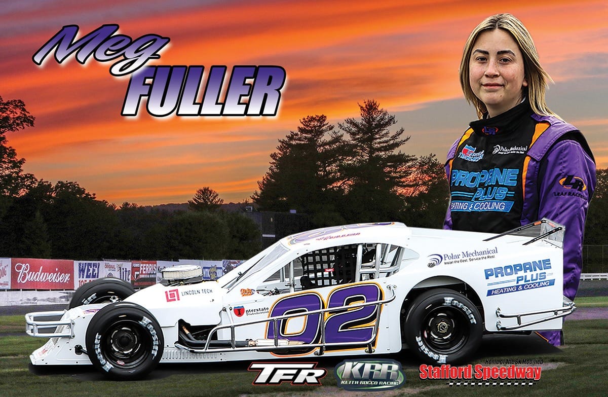 Meg Fuller Racing Hero Card Front